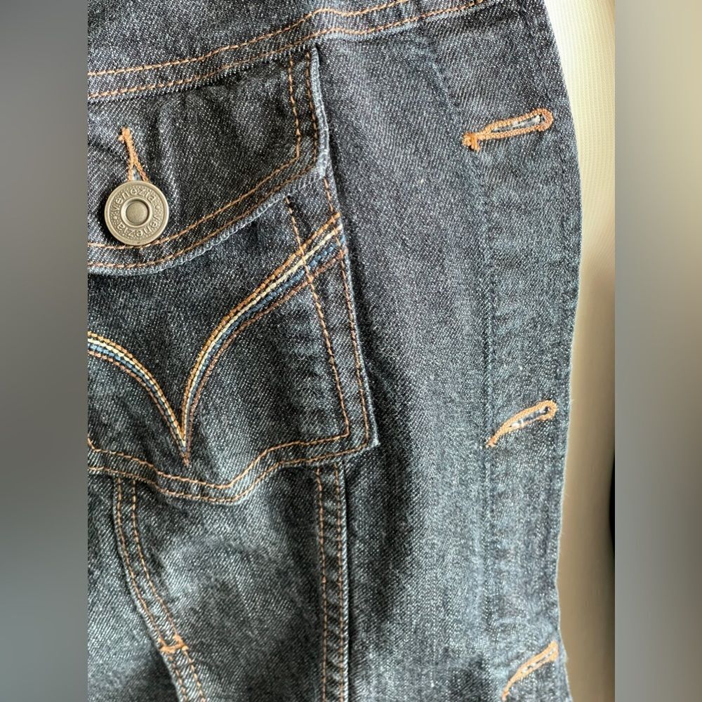 Venezia Jeans Clothing Co. Women's 2X Dark Blue Denim Jacket Size 22/24 - Picture 7 of 15